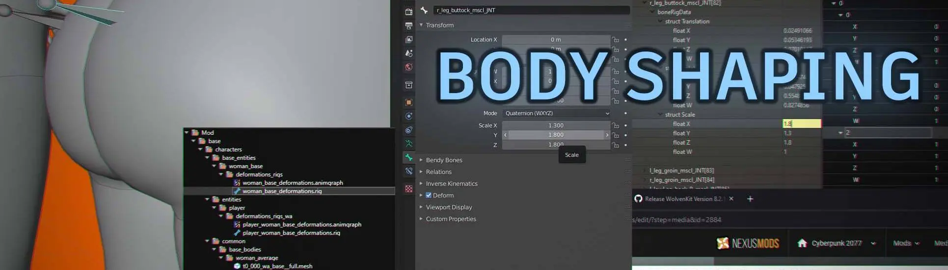 Cyberpunk Modding - Pose Swapping using Wolvenkit 
