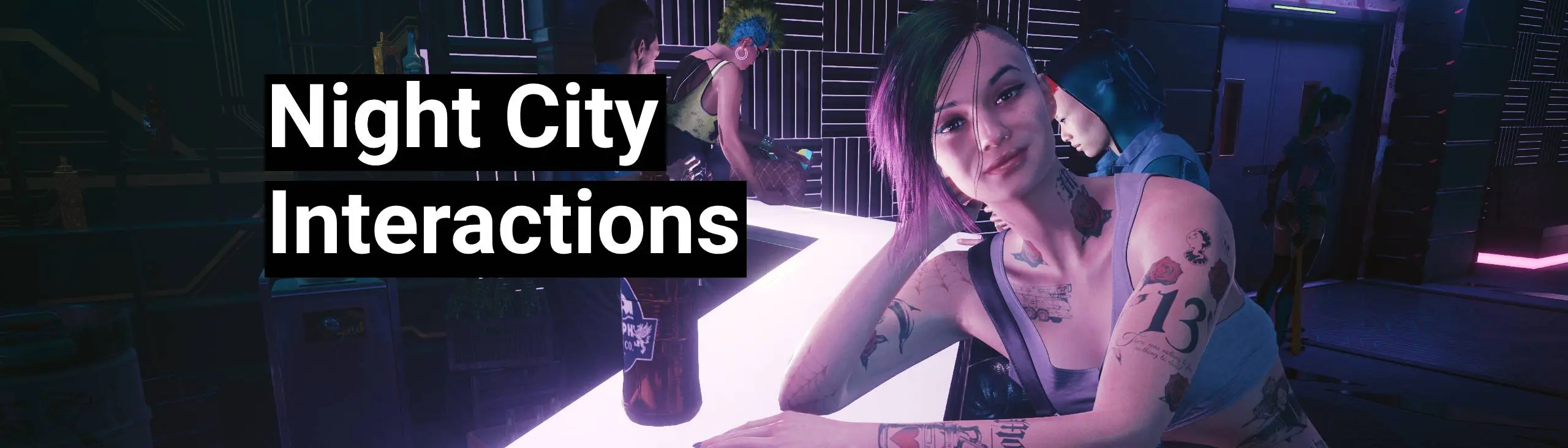 Cyberpunk 2077 Immersion Mod Lets You Grab A Drink In Every Night City Bar