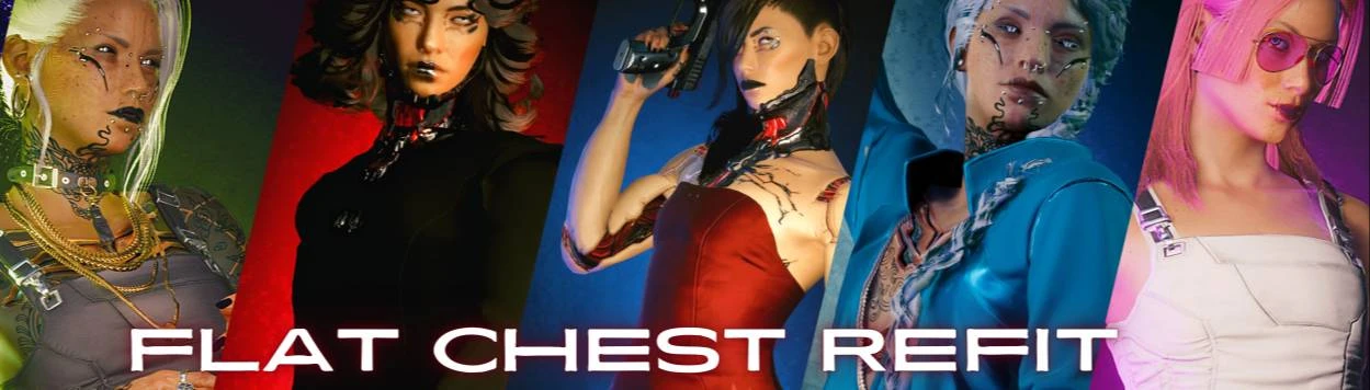 Flat Chest Body - Clothing Refit at Cyberpunk 2077 Nexus - Mods