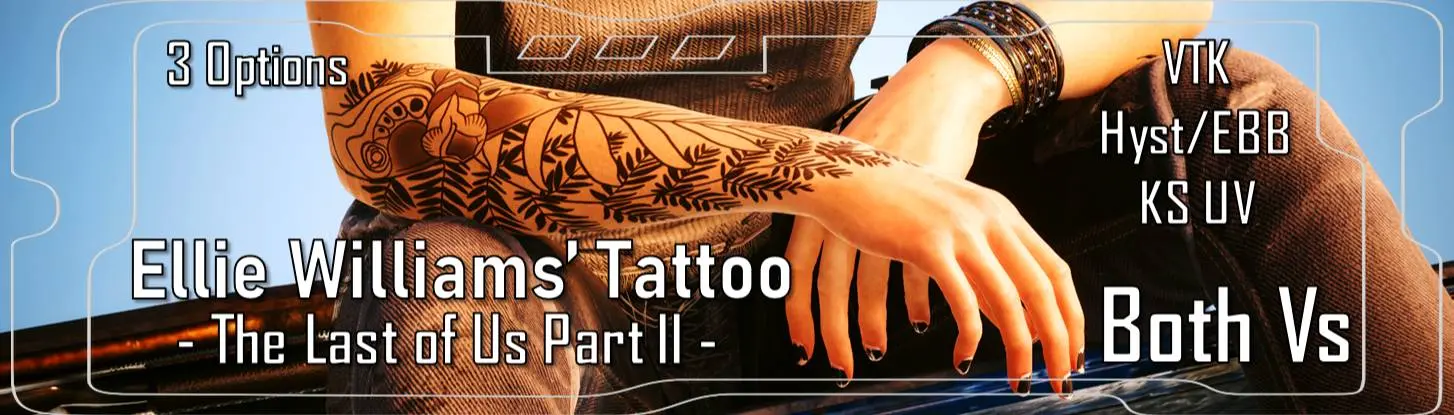 Ellie's Tattoo - The Last Of Us 2 at Fallout 4 Nexus - Mods and community