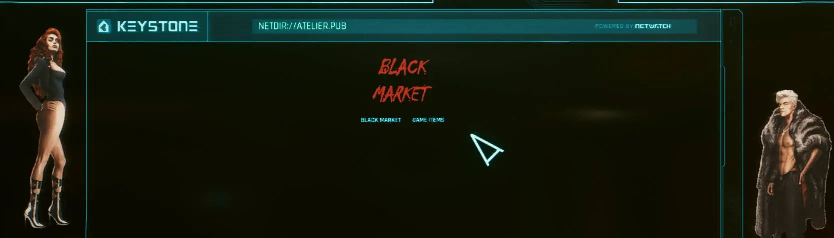 Black Market Game Items - Virtual Atelier at Cyberpunk 2077 Nexus - Mods  and community