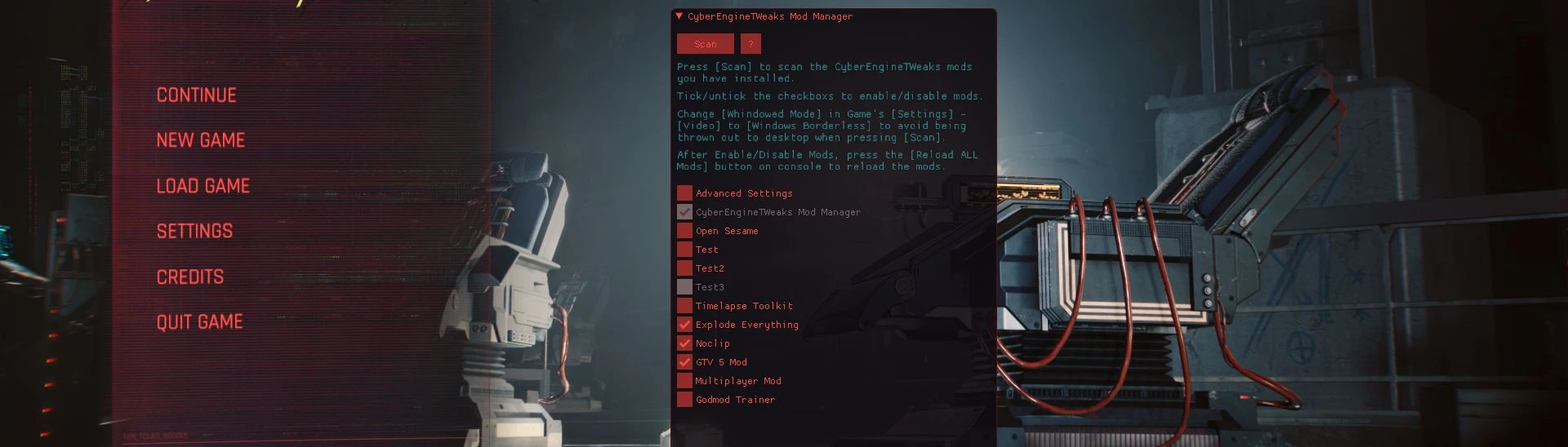 Cyber Engine Tweaks at Cyberpunk 2077 Nexus - Mods and community