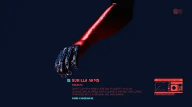 Clean Gorilla Arms at Cyberpunk 2077 Nexus - Mods and community