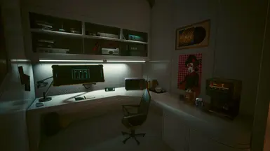 Additions - desk microwave in the corner