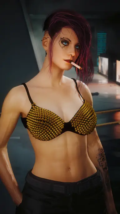 Spiked Bra Archive Xl Femv At Cyberpunk 2077 Nexus Mods And Community