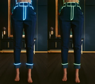 Pants & Shorts Lines Blue - Green