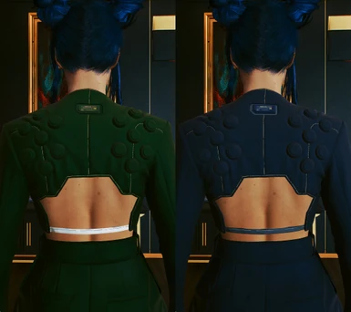 Jacket with B-Plugs Green - Navy