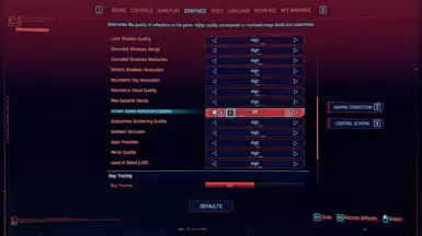 Turn off screen space reflections