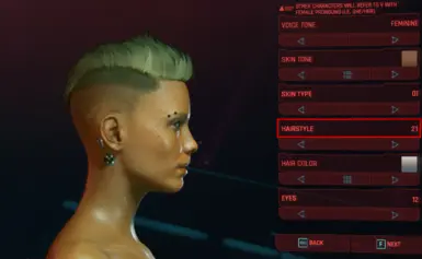 Female Undercut Mohawk Replaces hair style 21