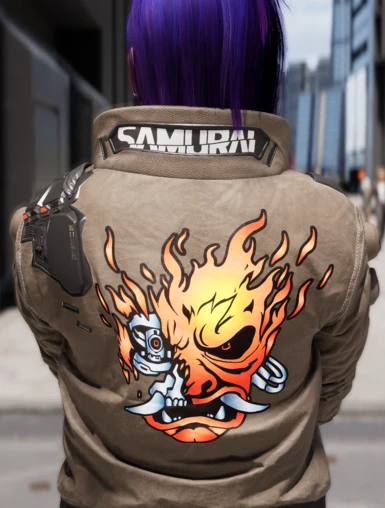E3 Jacket With Alternative Samurai Decal by Manavortex