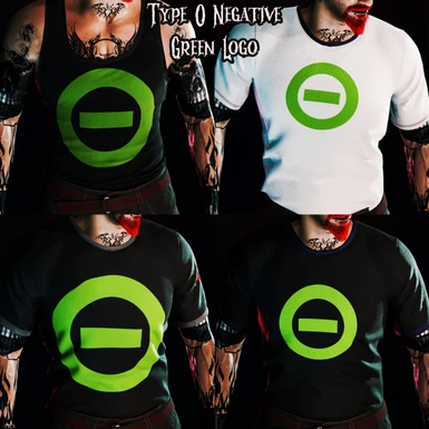 Type O Negative's logo in green REQUESTED