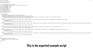 v1.0 example script export