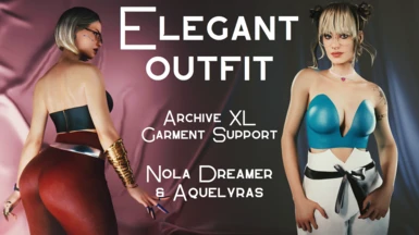Nola Dreamer x Aquelyras - Elegant outfit - fem V - Archive XL