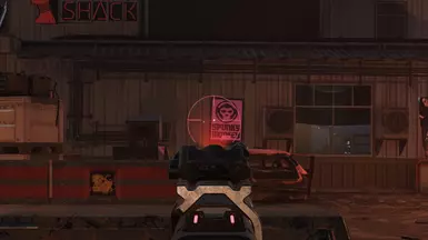 Modded precision dot shows exactly where the bullet will land.