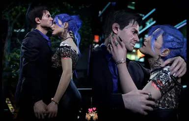 Vivian and Mr Blue Eyes by Cryptic Opal