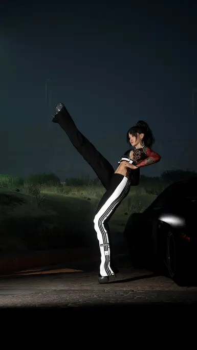 TCBS' 'Supergabber' Button-up tracksuit bottoms AXL GS FemV TCBS' 'Supergabber' Button-up tracksuit bottoms AXL GS FemV