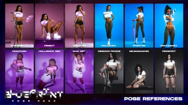 BLUEPRINT References \ Models are posing with their very own poses! 