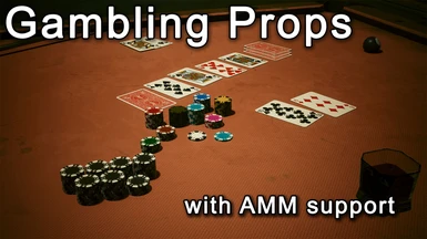 Gambling Props - Poker Chips and Playing Cards