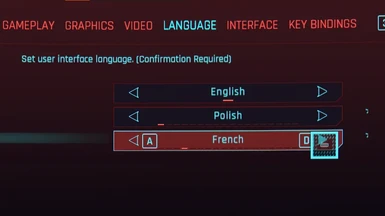 CP77 Language Settings Patch