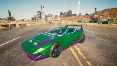 Custom Quadra R V-Tec Neon Green and Purple