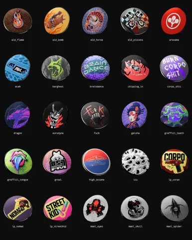 the names of each logo used in the .yaml