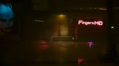Garage Entrance Next to Fingers