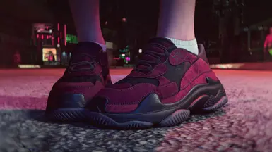 XTX Sneakers Burgundy Suede