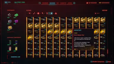 Phantom Liberty Iconic Weapon Upgrades