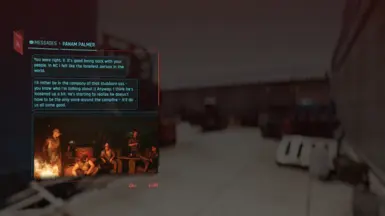 Optional file triggers this text during the evening.