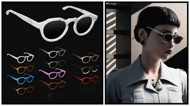 Kojima's Glasses (modular) - ArchiveXL (fem V)