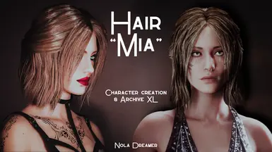 Nola Dreamer's hair Mia - Physics enabled - Character Creation -  Archive XL