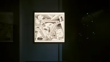 Relativity - lithograph - by M.C Escher