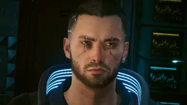 Lighter beard stubble