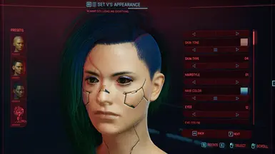 Mod settings cyberpunk. Пресеты ви киберпанк 2077. Пресет Руби Роуз для Cyberpunk 2077. Сет журналиста Cyberpunk 2077. Киберпанк пресеты.