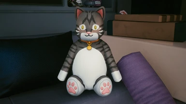 Giant Cat Plush for V's Apartment