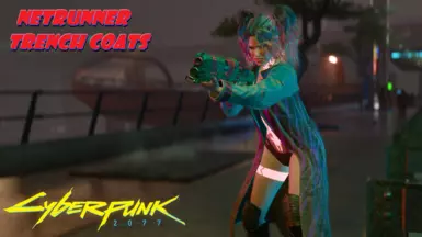 Zebra Netrunner Trenchcoat