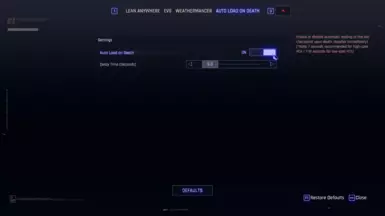 Native setting ui menu