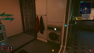 MISC add-on 1.0 - new towel placement closer to shower, and washing machine added
