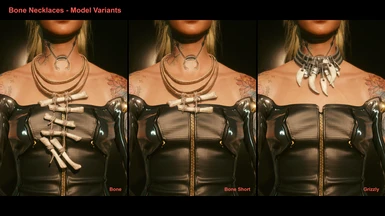 Bone Necklaces - Model Variants
