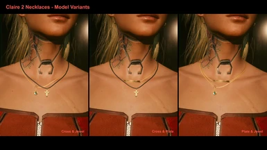 Claire 2 Necklaces - Model Variants