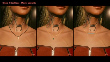 Claire 1 Necklace - Model Variants