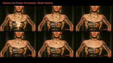 Valentino No Choker Full Jewelry - Model Variants