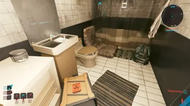 Optional clean bathroom of sunset motel