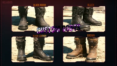 Custom Boots - Formerly Black Boots (Works with Fem V) 