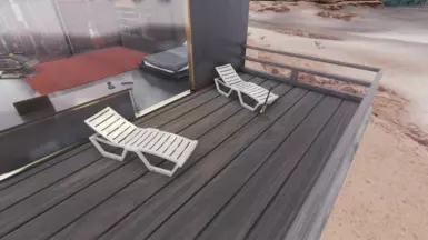 Right sunbed = Playguitar Left sunbed = Lean