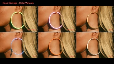 Hoop Earrings - Color Variants
