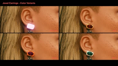 Jewel Earrings - Color Variants