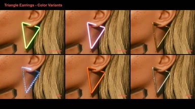 Triangle Earrings - Color Variants