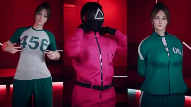 Squid Game Suits and Custom Maps (Archive XL - ACM - FemV-MaleV)