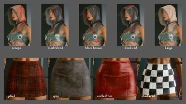 Wraith Hood and Mini Skirt Color Options